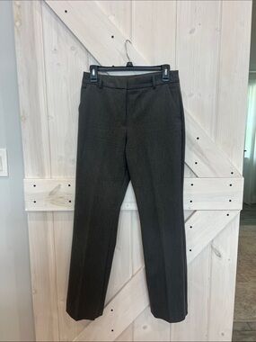 Express Editor Classic Straight-Leg Dress Pants in Dark Charcoal, 4S